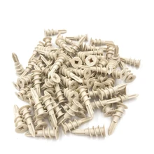 100 шт Расширительная трубка Мини гипсокартон ребристый нейлон стены гипсокартон аксессуары для сантехники инструмент аппаратные средства дома 6x33 мм занавес