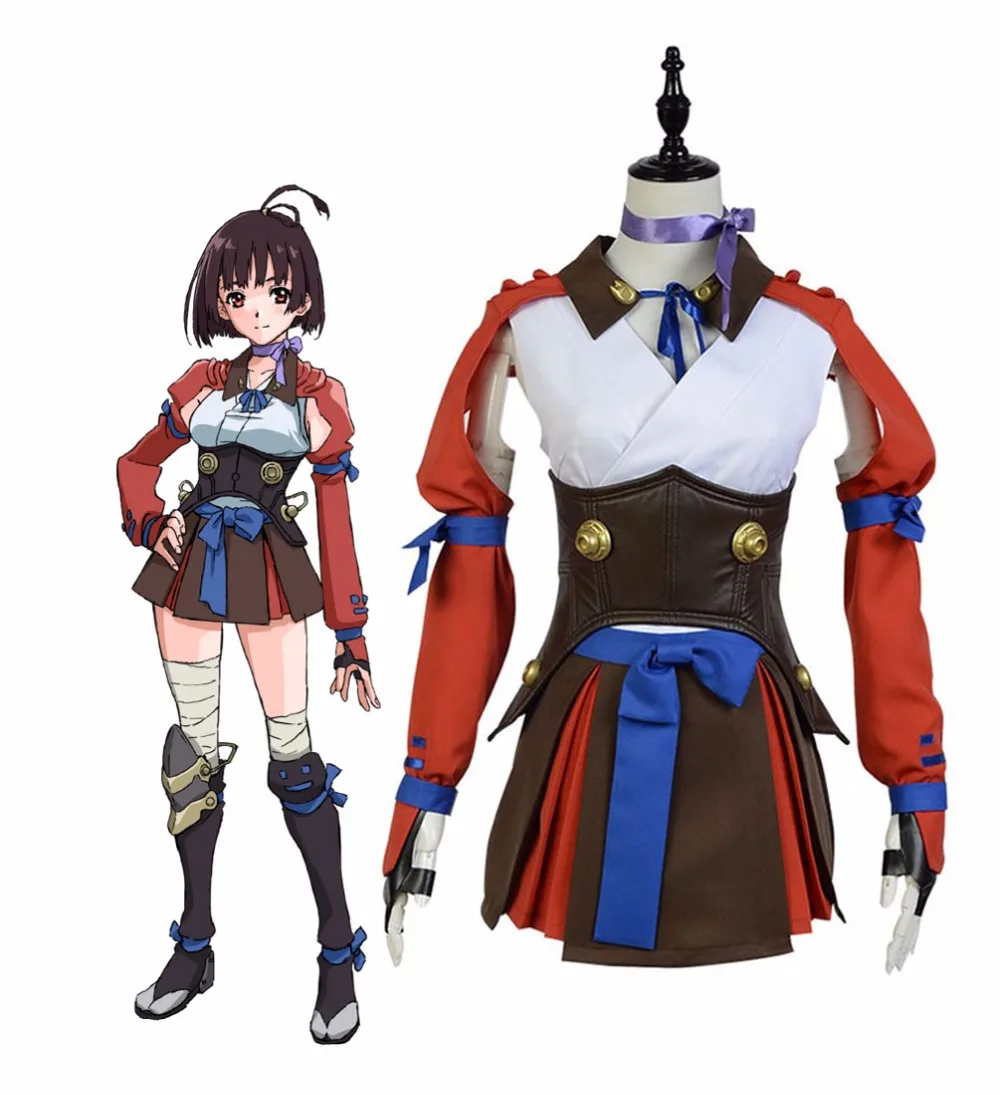 Koutetsujou no Kabaneri Mumei Cosplay Costume Custom Made | Тематическая одежда и униформа
