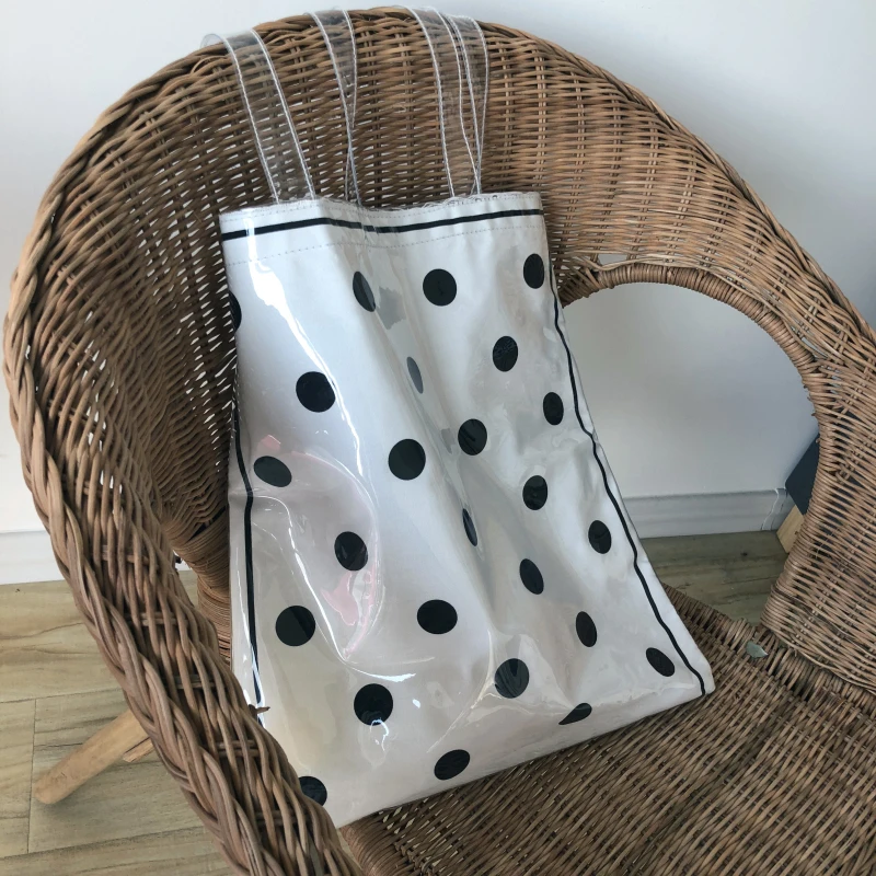Прозрачный в горошек сумки для Для женщин Femme Sac Основная сумка Пляжная Bolso Mujer Torebki