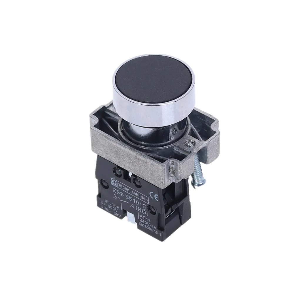 XB2-BA21 1 шт. 22 мм XB2-BA11 21 размеры 31-42 51 Flush кнопки Мгновенный кнопочный переключатель 600V 10A - Цвет: XB2-BA21