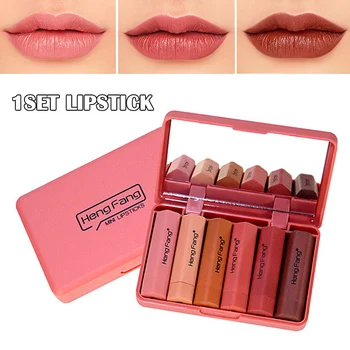 

2019 Hot 1 Set Lipstick Long Lasting Matte Makeup Moisture Cosmetic Portable Lip Balm Gift Women Lady Lip Gloss Lip Tint t6