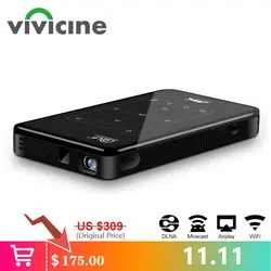 Vivicine 4 к мини-проектор Android Bluetooth, 4000 мАч батарея, поддержка Miracast Airplay портативный мобильный проектор видео