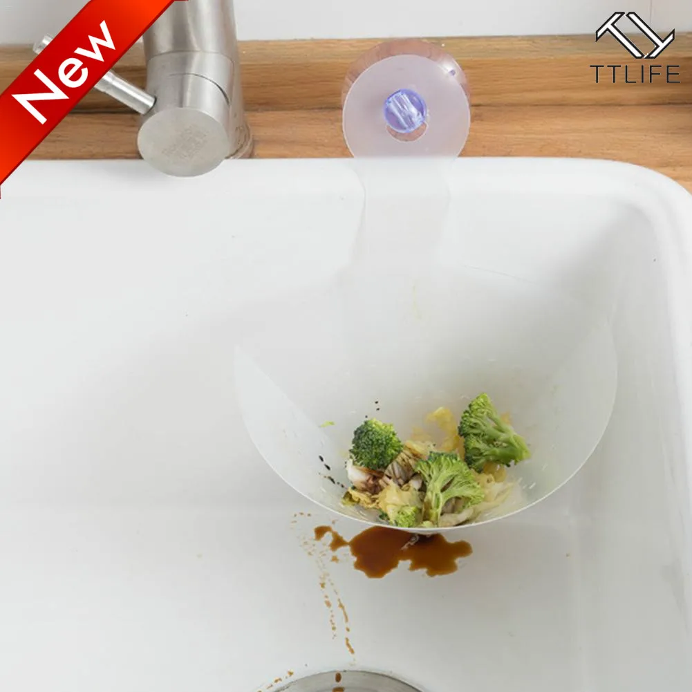

Kitchen Self-standing Drain Sink Leftovers Soup Juice Separated By Garbage Filter Foldable Simple Sink Anti-blocking Device