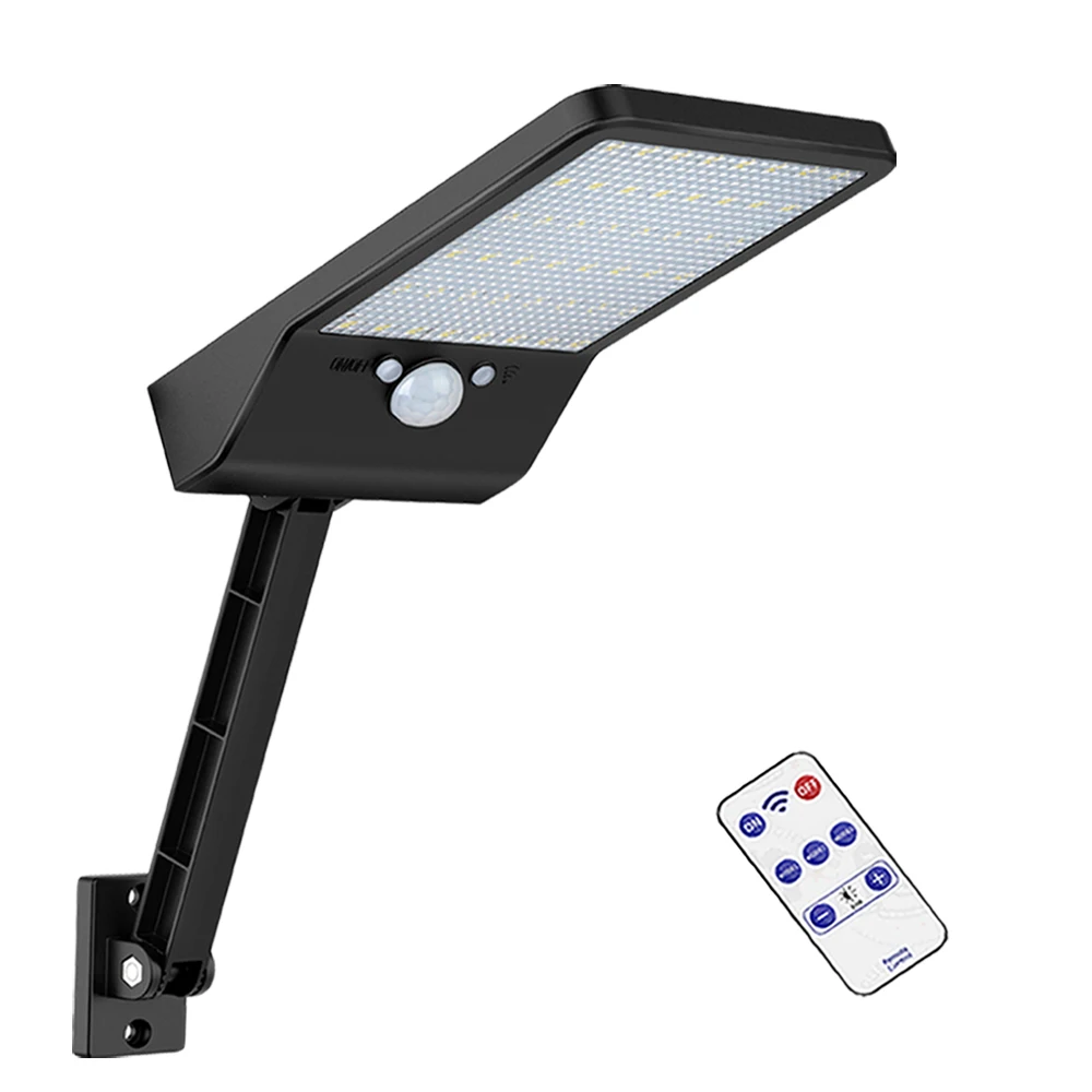 

LED Solar path deck Light Gadren Wall flood Lamp Outdoor Three Moesrotable bracket remote control Washer#3