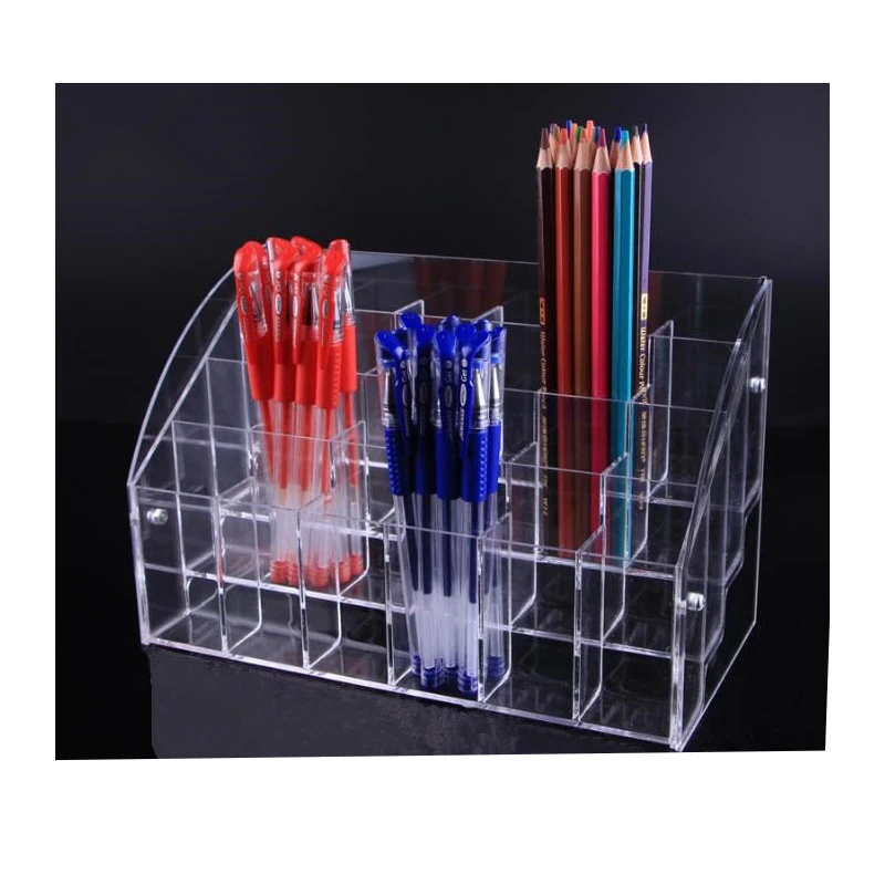 

Multifunctional Pen Display Rack Acrylic Eyeshadow Pencil Storage Box Lipstick Nail Polish Holder, Free Shipping, 2/3/ 4 Tiers