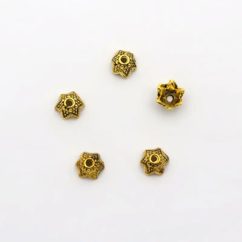 100 Stücke 7,5X4mm Schüssel Blume Lose Sparer Ende Perlenkappen für Schmuck Finden Diy Beadworks Zubehör Komponente Großhandel – Detail 4