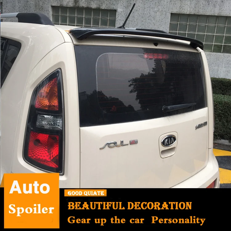 Для Kia Soul спойлер 2010-2013 Спорт ABS Материал заднее крыло автомобиля праймер цвет