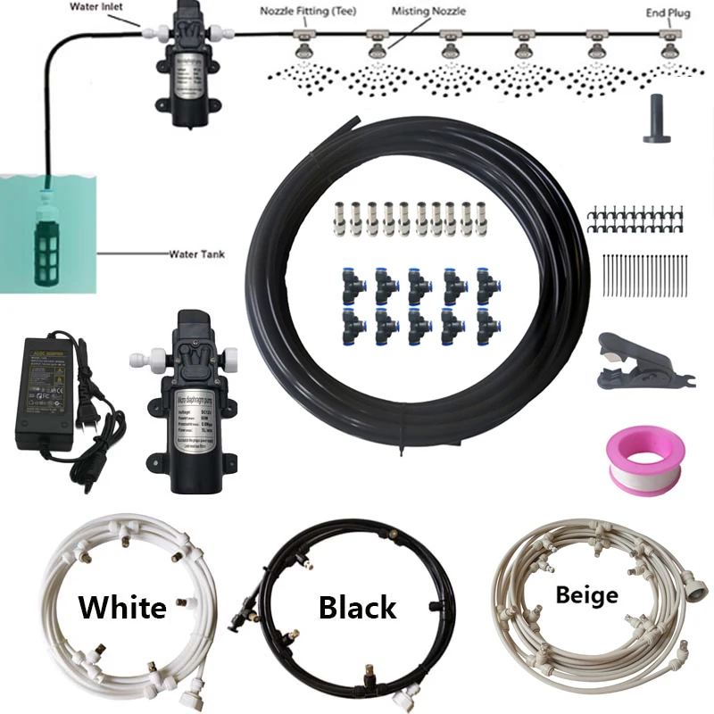 Качественная-система-запотевания-12-В-постоянного-тока-усилитель-диафрагмы-распылитель-водяного-насоса-6-18-м-противотуманные-форсунки-охлаждающие-многоцветные-комплекты