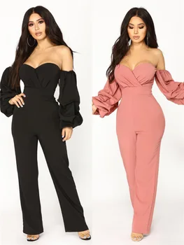 

SZMALL Fashion Newest 2020 Women Playsuits Autumn Spring Solid Sull Sleeve Jumpsuit For Female Straight Lady Streetwear Rompers