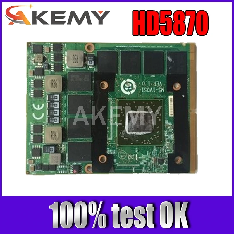 Для MSI MS 16F1 16F2 16F3 1656 1727 ноутбук ПК видеокарта для ATI Мобильность Radeon HD 5870 HD5870 1 ГБ GDDR5