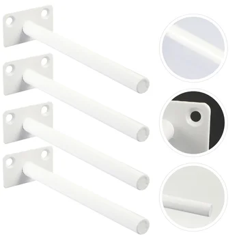 

4 Sets Floating Support Invisible Bracket Floating Shelf Support Wall Bracket Blind Floating Bracket Support for Home Store Wall