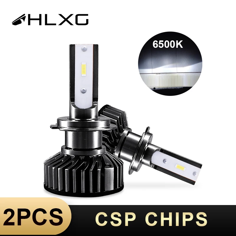 HLXG супер хороший крой линии светодиодные чипы csp H7 светодиодный H4 H11 H8 H9