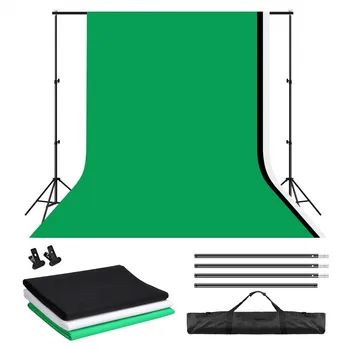 

Photo Studio Backdrop Stand Kit Portable Carrying Bag for Portrait Product Photography and Video Shooting