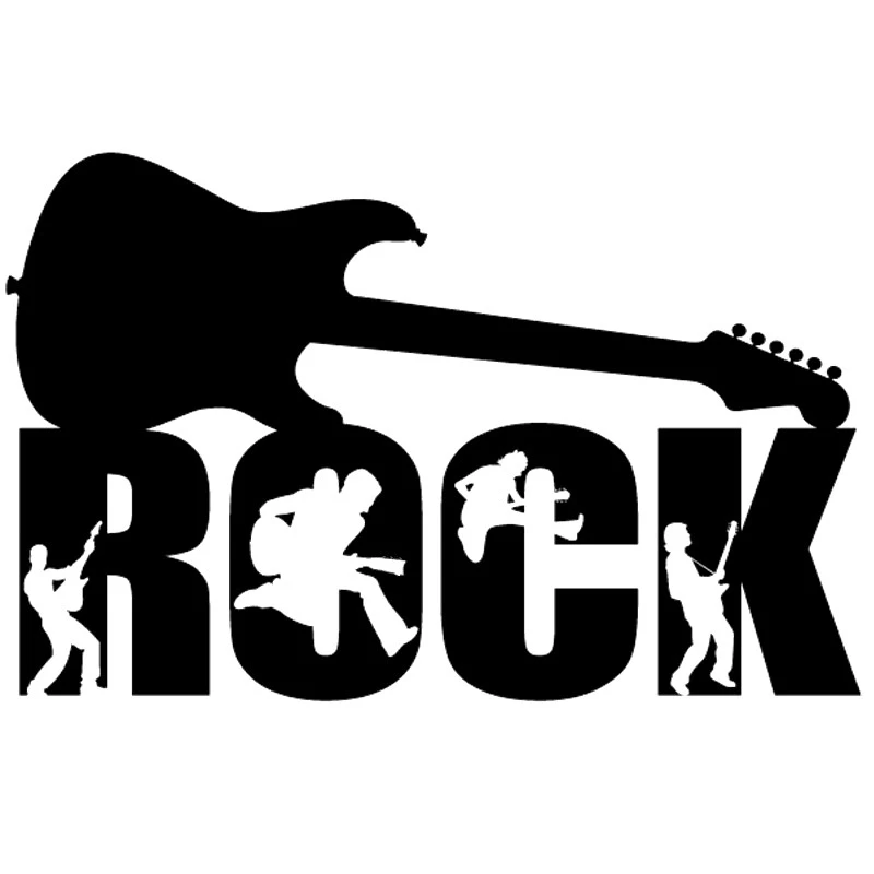 

Car Sticker Rock Funy Car Sticker, PVC Decal Silver/black Car Sticker, for Car Bumper Window Decoration 15*23cm