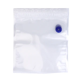 

5pcs Reusable Vacuum Bag Food Storage Bags Zipper Kitchen Fresh-keeping 20x22CM 10166