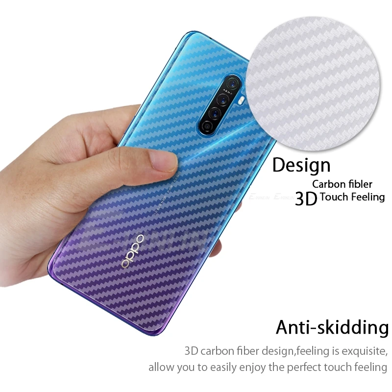 2 шт. мягкая задняя крышка протектор экрана для OPPO Reno Ace 5G Z 10x zoom 3D углеродное волокно Наклейка защитная пленка не закаленное стекло
