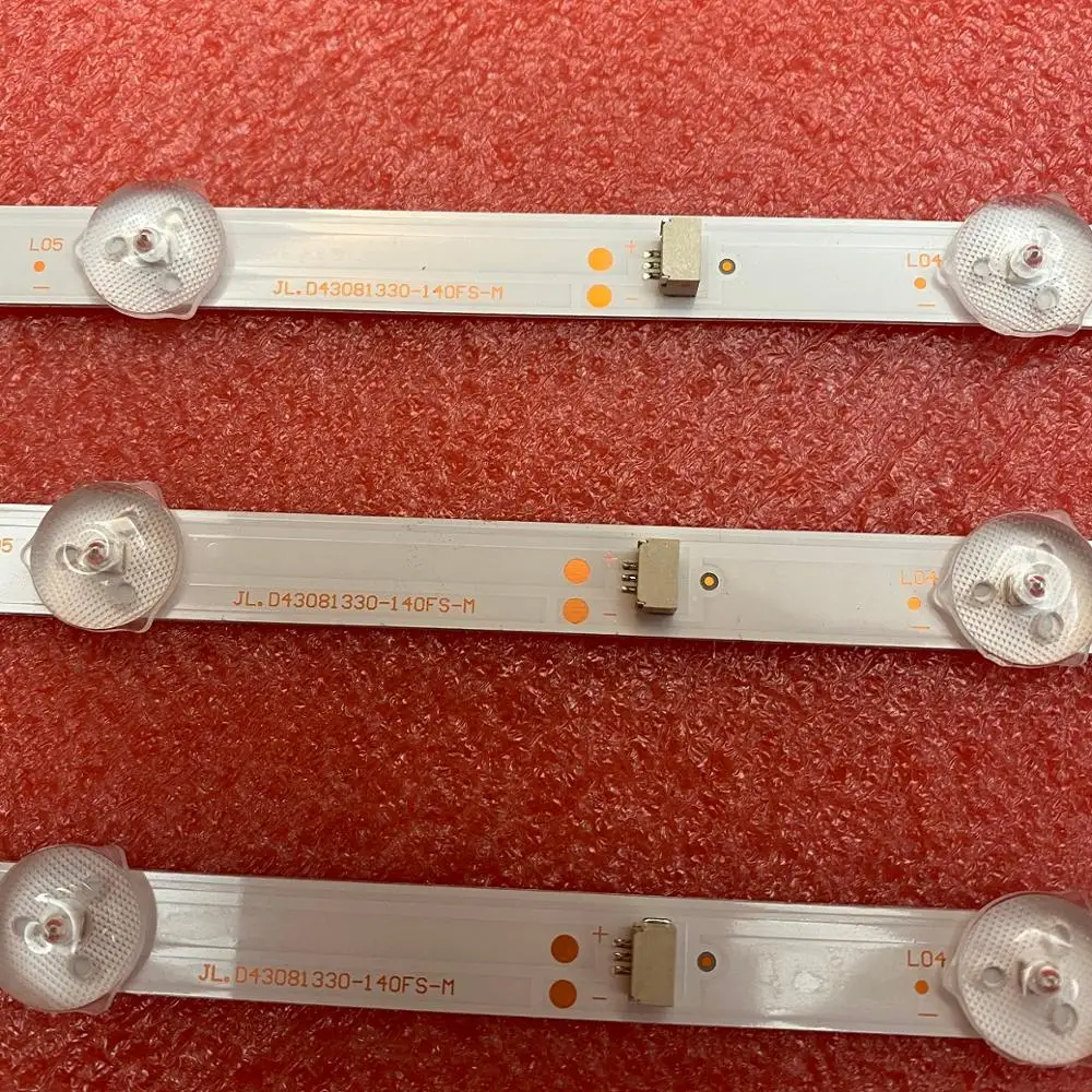 3 шт./компл. 8 светодиодный 755 мм подсветка полосы для TCL 43L1600C 43L2600C 43L26CMC L43E9600 JL.D43081330