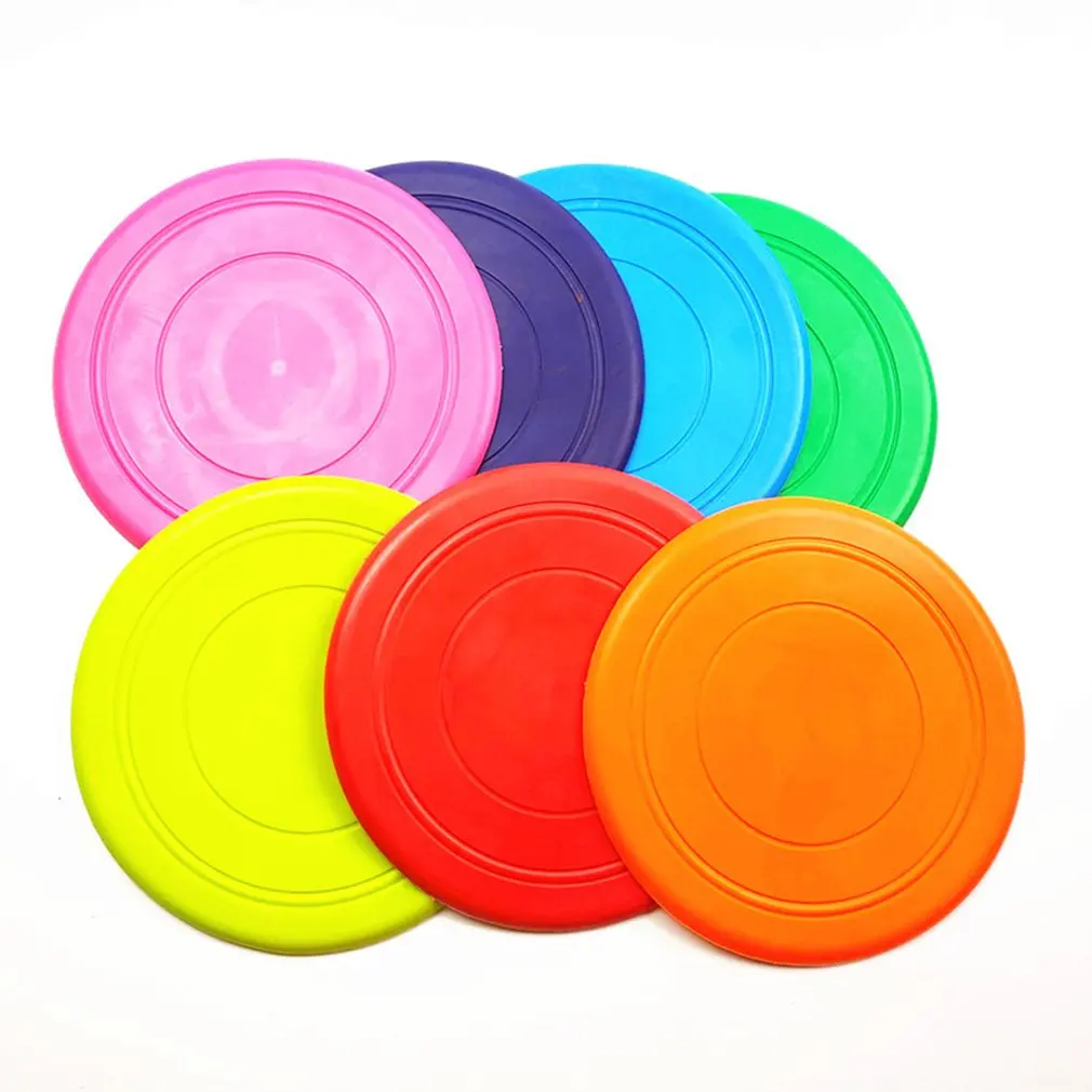 7pcs Pet Летающая дисковая игрушка Tpr игрушка для собак детская игрушка мягкий пластиковый летающий диск интерактивные игрушки товары для животных - Цвет: 7pcs