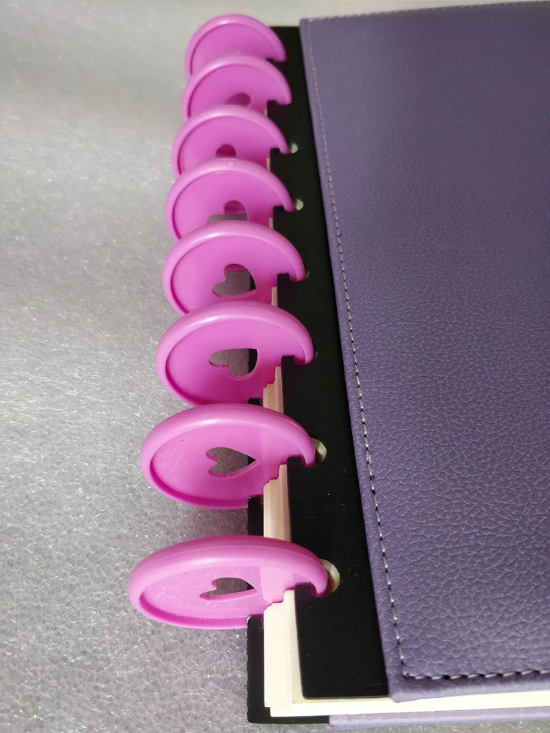 35MM Mushroom Hole Binding Buckle Notebook Plastic Binding Ring Mushroom Hole Disc DIY 360 Degree Buckle School Office Supplies