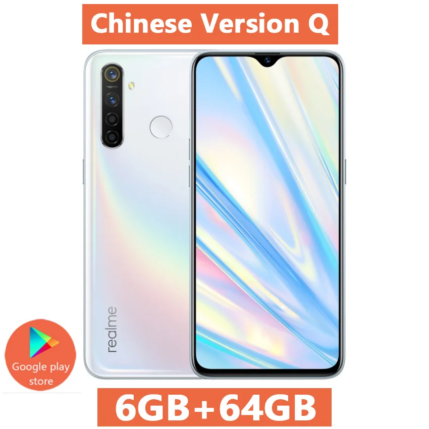 6G 64GB White-CN Realme 5 Pro realme Q 6,3 ''экран Восьмиядерный Snapdragon 712AIE 48MP четырехъядерный мобильный телефон 4035mAh VOOC 20W быстрое зарядное устройство - Color: 6G 64GB White-CN