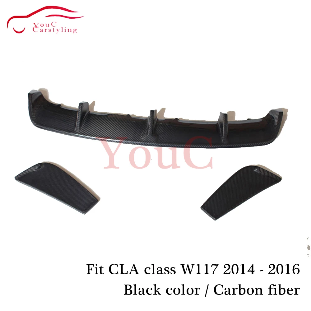 W117 углеродного волокна заднего бампера для Mercedes cla класс W117 A117 C117 CLA180 CLA200 CLA250 CLA45 AMG