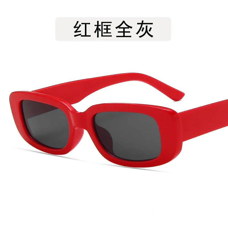 Sunglasses Colored Luxury Zonnebril Dames Rechthoek Trending Products 2020 Personalized Square-frame Fashion Sunglasses Uv400 large sunglasses Sunglasses