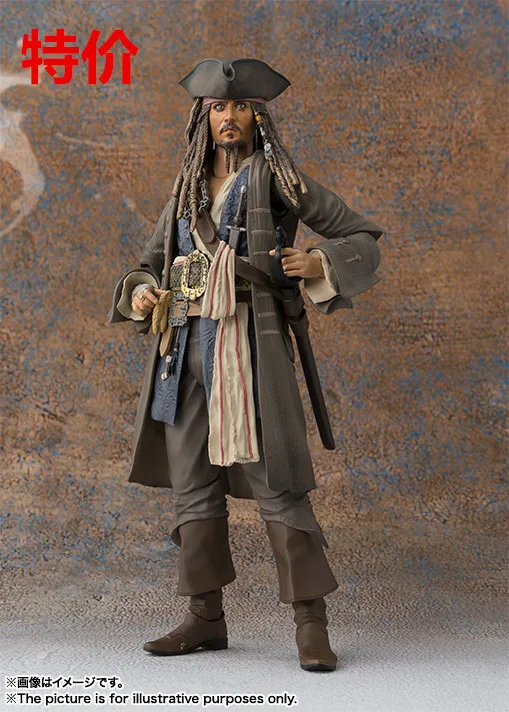 Аниме Garage Kit Bandai SHF Пираты Карибы 5 Dead men Tell No Tales капитан Джек