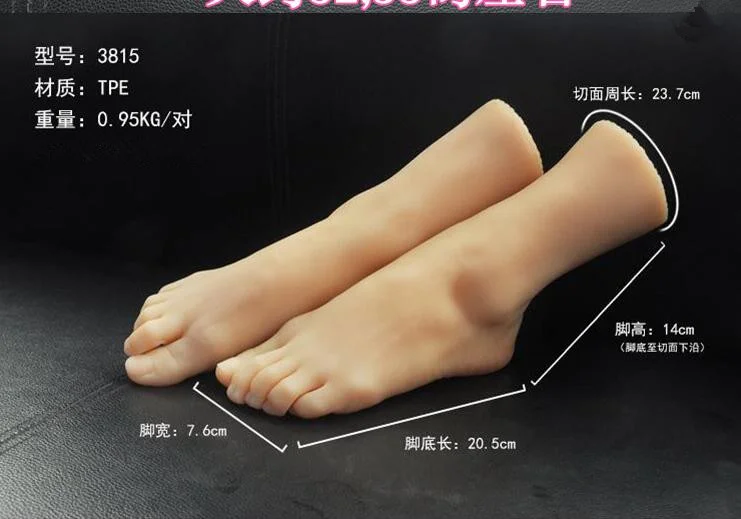 NEW little 8 years girl fake foot, silicone foot model, shoe model