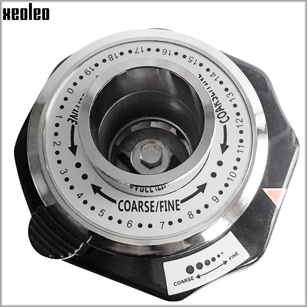 XEOLEO Coffee Grinder 200W 60mm Flat Burr Stainlesss Steel Automatic Grinder Coffee Miller Household Grinding Espresso Machine 6