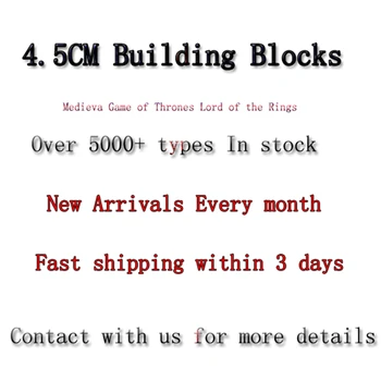 

Single Medieva Game of Thrones Lord of the Rings Gandalf Knight Orc Uruk-hai Sword Archers building block toys for children