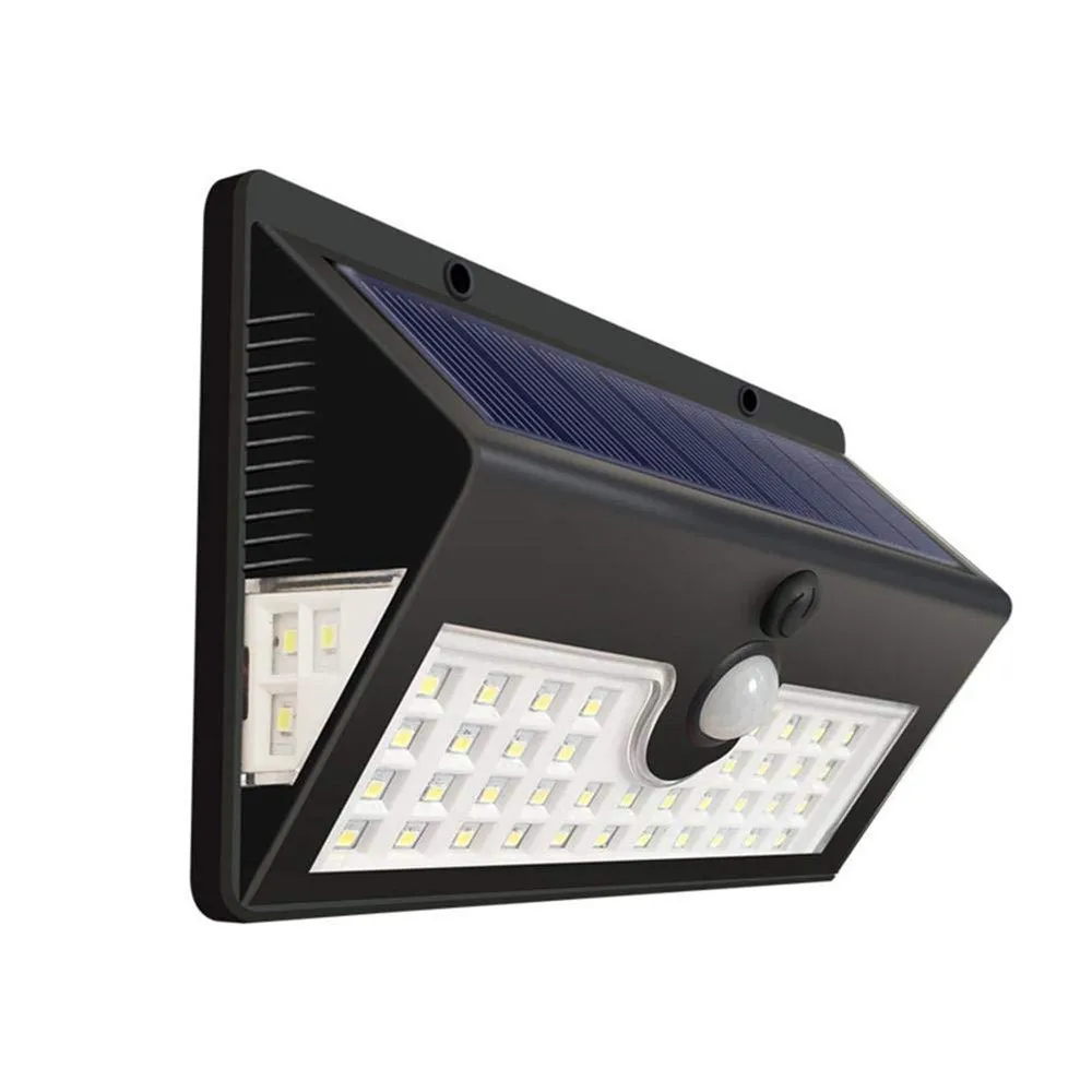 

44 LED outdoor IP65 waterproof solar light motion sensor light for street garden decoration spotlight, three-function wall light