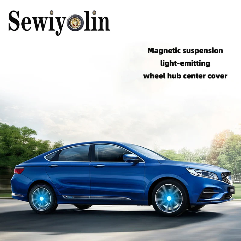 

For Audi 4X Hub Light Car Wheel Caps Light Center Cover Lighting Cap Floating Illumination LED Bulb Car Styling Center Cap 3C