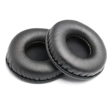 1 par de auriculares con cable almohadillas para los oídos auriculares inalámbricos Bluetooth almohadillas redondas de cuero PU almohadillas para los oídos para 50-105mm