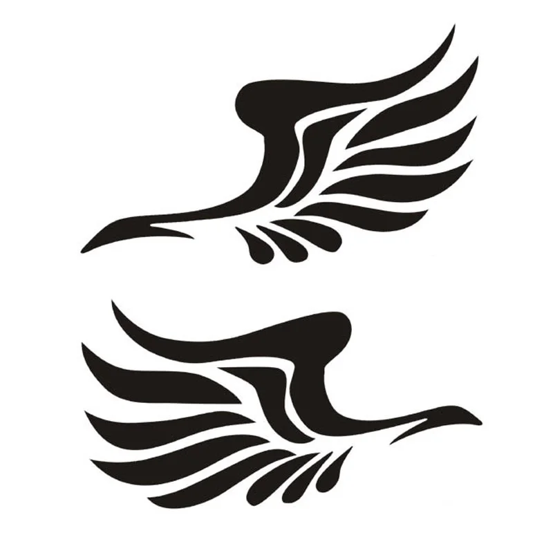 

Car Sticker Guardian Angel Wing Lovely PVC Car Sticker Fashion Car Rearview Mirror Flying Wing 13cm * 7cm