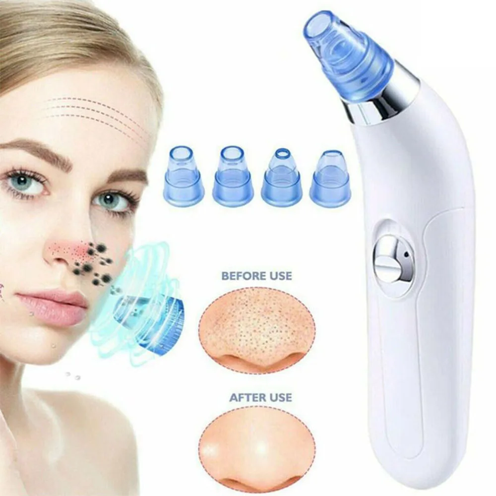 

4 Heads T-zone Electric Acne Remover Adjustable Blackhead Black Dot Pore Vacuum Cleaner Pimple Suction Tools Face Skin Care Tool
