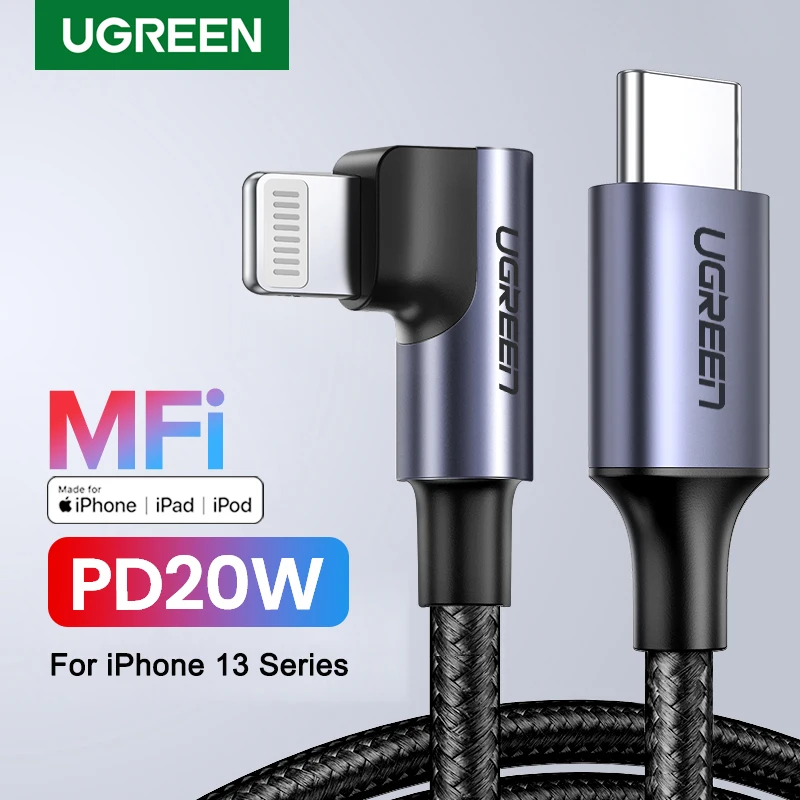 Ugreen MFi 20W PD iPhone Cable USB C to Lightning for 13 12 Mini Pro Max Fast Charging Data Cord iPad MacBook | Мобильные телефоны