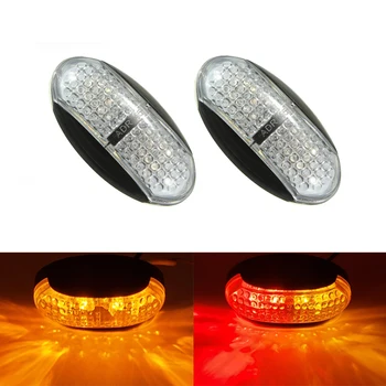 

12V 24V 4 LED Side Marker Lights Car External Lights Warning Tail Light Auto Trailer Truck Lorry Side Marker Indicator Lamps