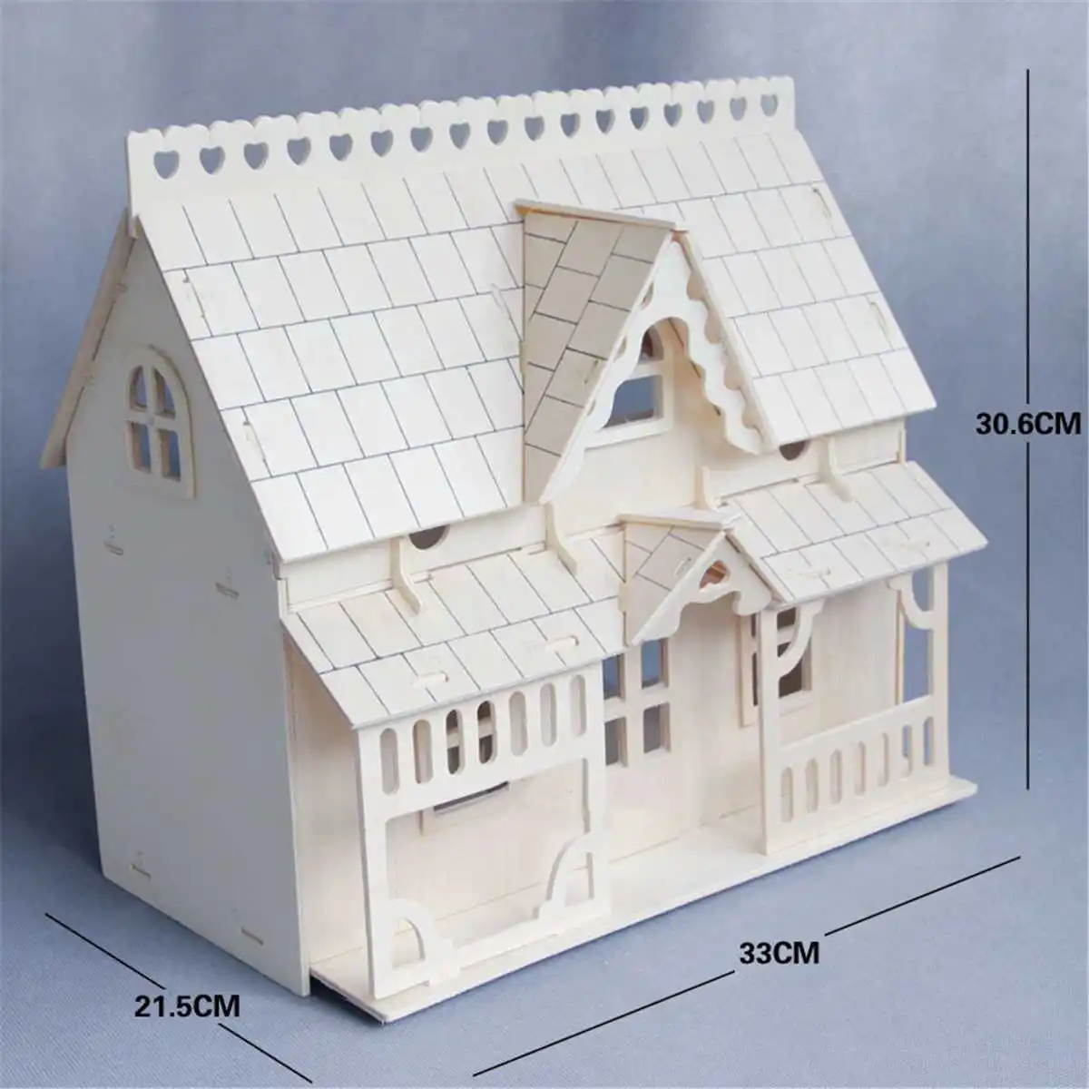 

Hot DIY 3D Toy Puzzle Model Building Puzzle Wooden House Kids Dollhouse Miniature Room Model Kit Children Educational Toy