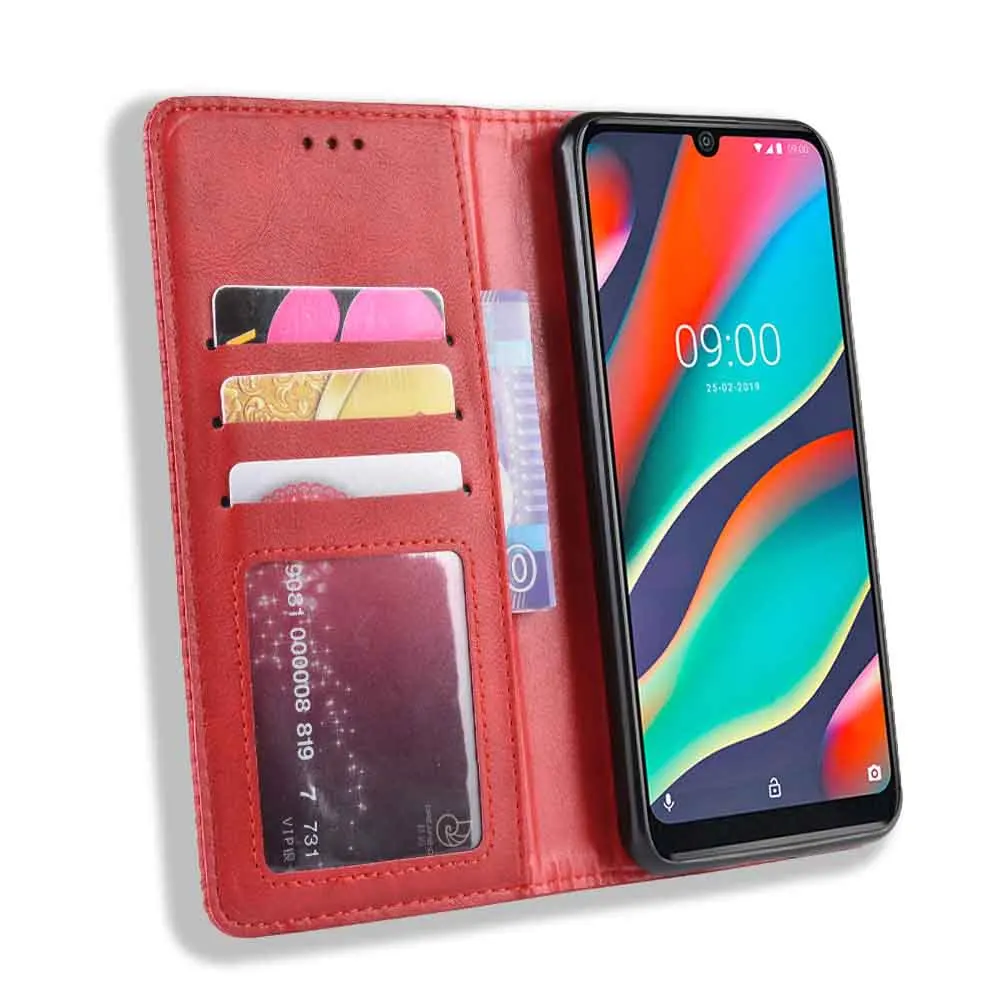 Кожаный чехол для телефона Wiko View 3 lite/View 3 Pro/View 3 vision 3/Wim/Jerry 4/y60 y80 Чехол-кошелек с подставкой Coque