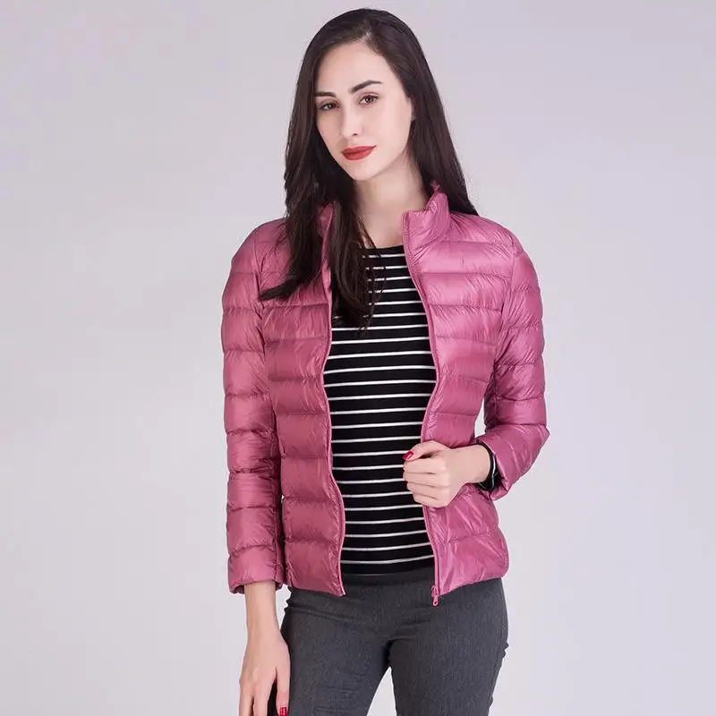 Duck Down Jacket For Men&women Winter Warm Coat Down Full Sleeve Solid Snow-outwear Lightweight Coat Outdoor PLUS SIZE - Цвет: Women 10