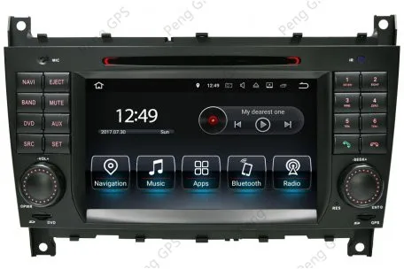 2din Android9 автомобильный DVD плеер gps радио для Benz C-W203 2004-2007 CLK W209 2004 5 навигация Мультимедиа стерео Авто головное устройство