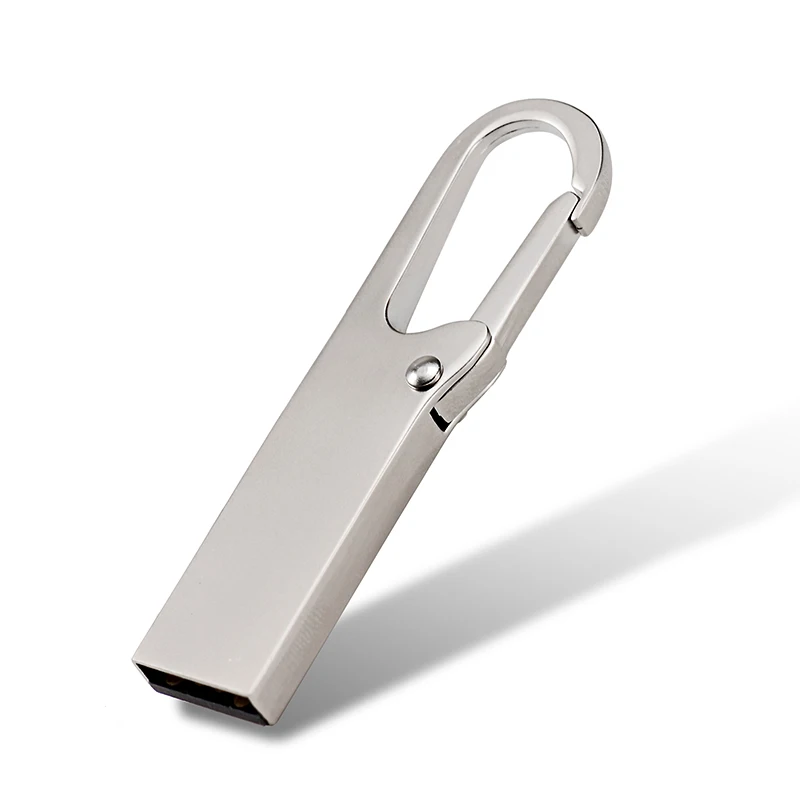 JASTER USB 2,0 металлический брелок usb флэш-накопитель 4 ГБ 8 ГБ 16 ГБ 32 ГБ 64 ГБ 128 ГБ Флешка карта памяти(более 10 шт. бесплатный логотип - Цвет: Silver