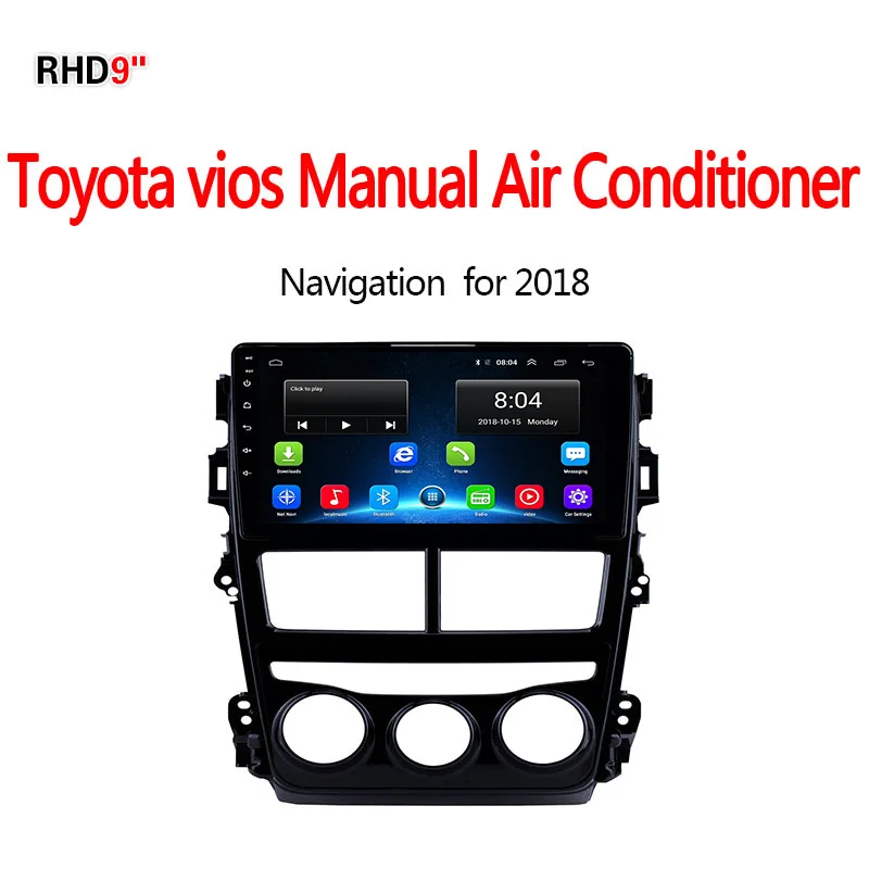 Lionet gps навигация для автомобиля Toyota vios ручное управление кондиционером 9 дюймов RT1047X - Размер экрана, дюймов: 4G1G16G