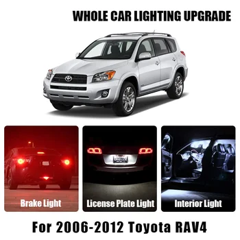 

White Amber Red Car LED Bulbs Brake Parking Reverse Light For 2006-2012 Toyota RAV4 Turn Signal Lamp Exterior Interior LED Light