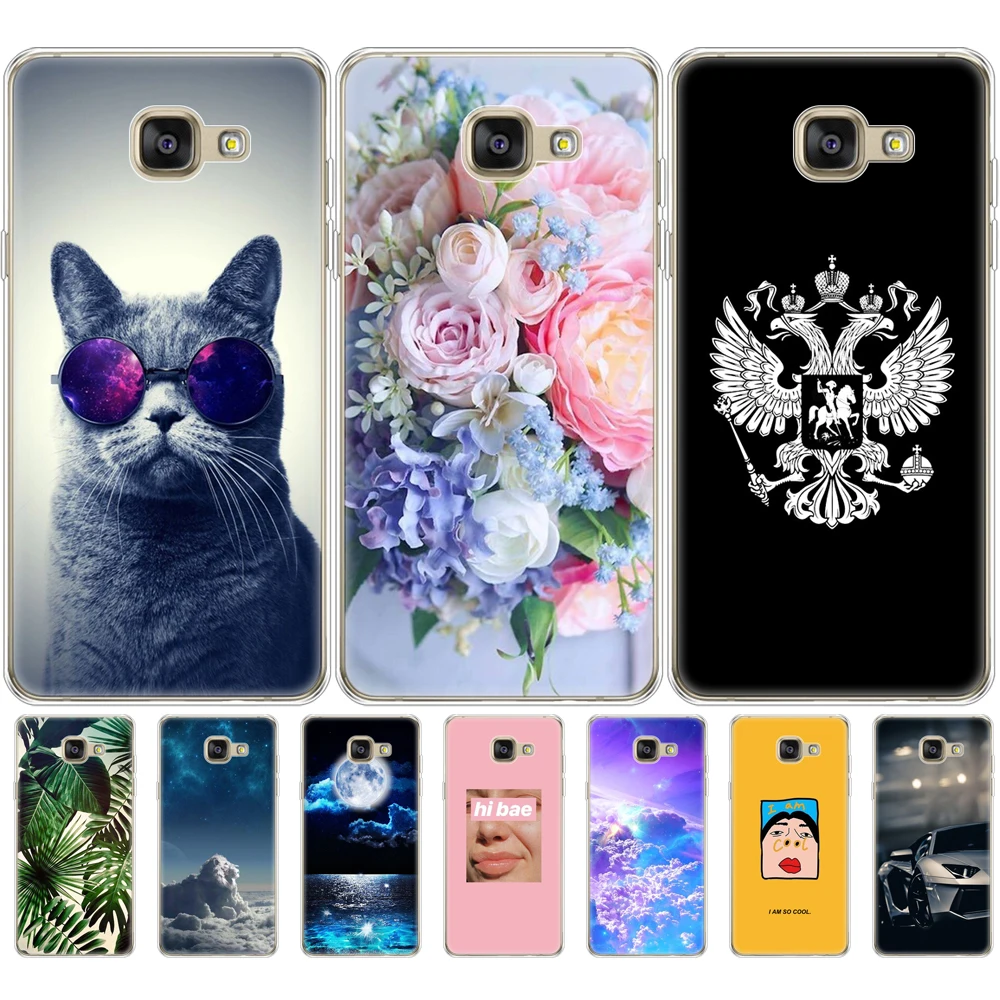 Силиконовый чехол для Samsung Galaxy A7 2016 A710F A710 SM мягкий бампер из ТПУ задняя крышка
