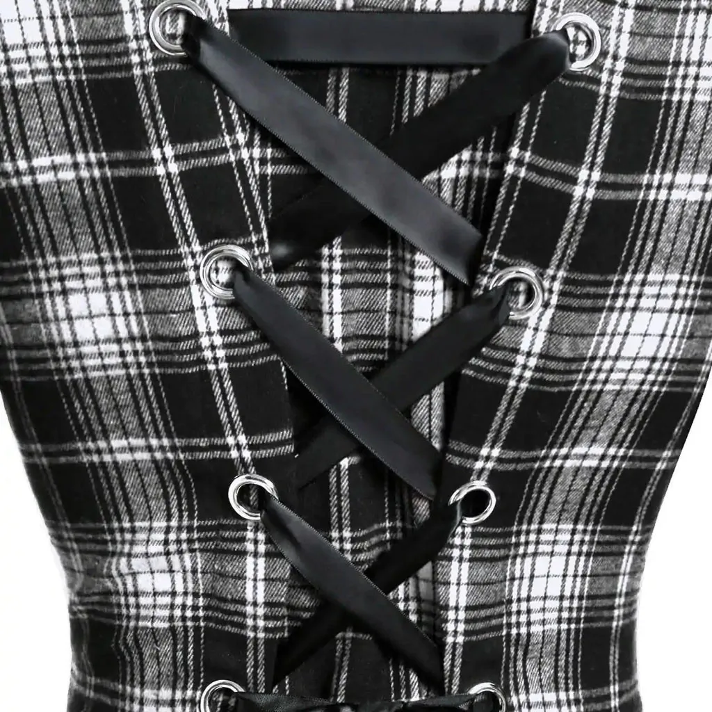 Fashion Plaid Warm Coat Casual Ladies Hooded Fur Collar Buttons Tunic Jacket Coat Female Winter Long Sleeve Womens Outerwear