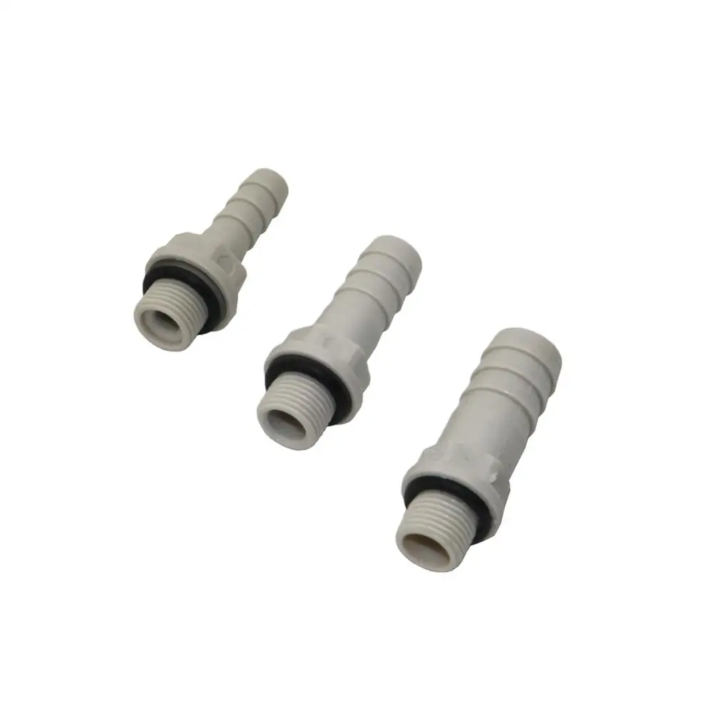 Pipe fitting Hose pipe fitting Plastic Straight Hose Pipe Fittings 1/8" Male Thread to 6mm 8mm 10mm Straight Connector Barbed Coupling Pneumatic Pipe Fittings