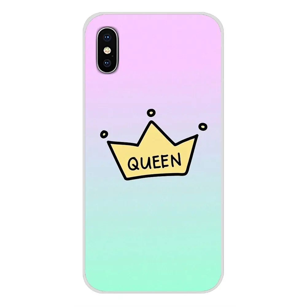 Аксессуары чехлы для телефонов huawei mate Honor 4C 5C 5X6X7 7A 7C 8 9 10 8C 8X20 Lite Pro I am queen Crown King Princess - Цвет: images 10