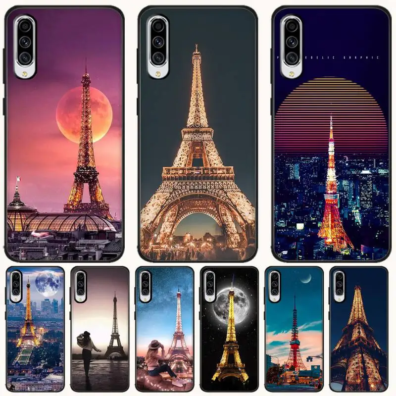 

LJHYDFCNB Beautiful Eiffel Tower DIY Luxury Phone Case For Samsung A10 20 30 40 50 70 10S 20S 2 Core C8 A30S A50S