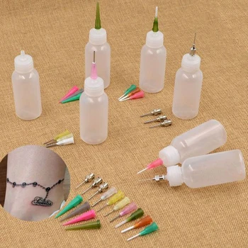

30ml Bottle 6 Styles Painting Mehendi Henna Kit Solder Paste Henna Nozzle Body Paint Bottle For Henna Cream Temporary Tattoo